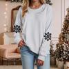 Ladies' Loose Comfortable Casual Fashionable Christmas Printed Sweatshirt