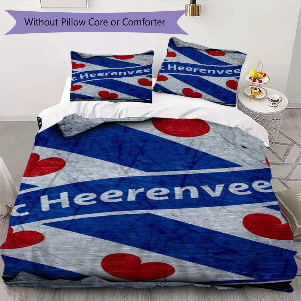 

SC Heerenveen Pattern Bedding uilt Set uilt Cover Pillowcase Home Decoration Birthday Gift (1 * duvet cover + 2 * pillowcase without core)83 135x200cm