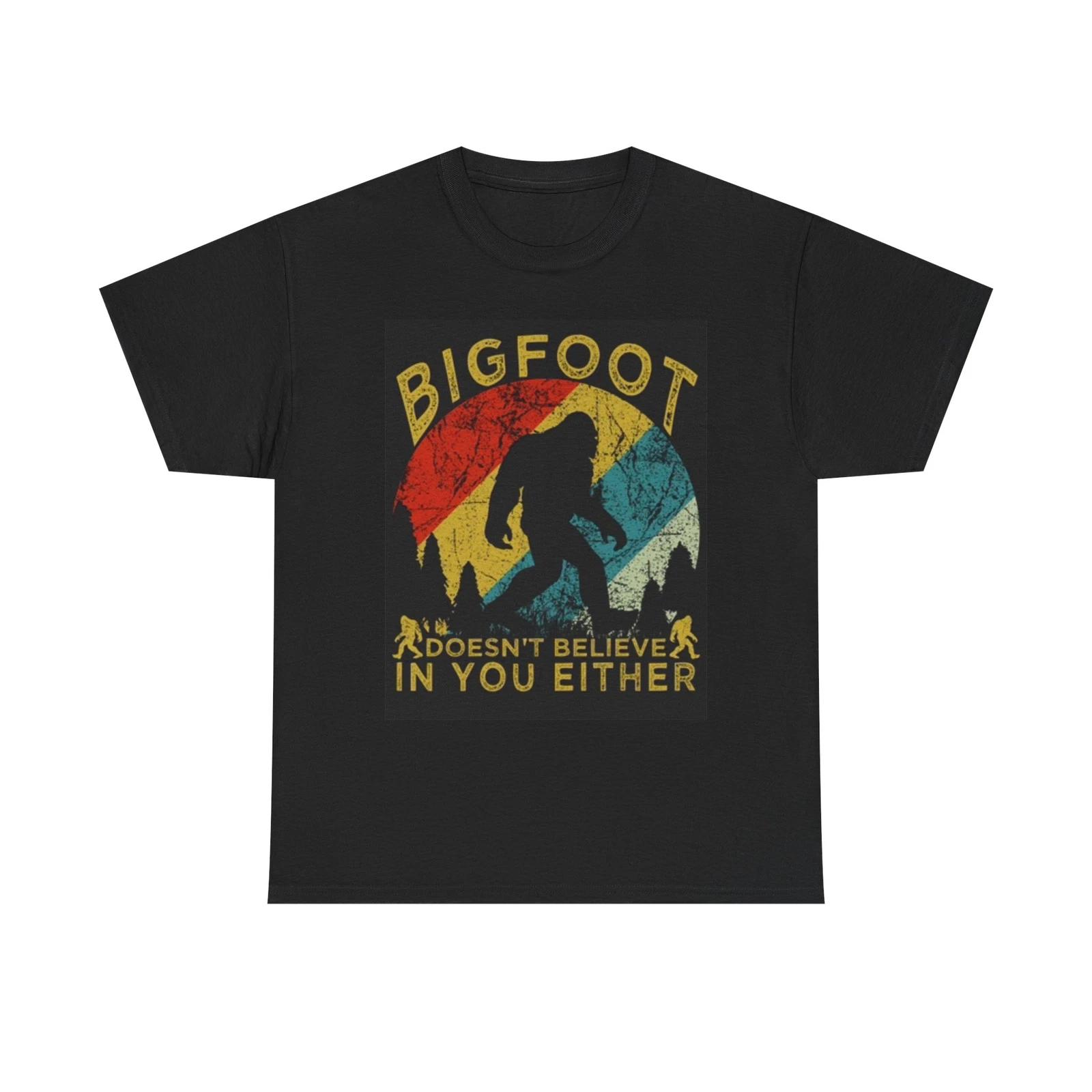 Men s and Women s T-shirts Funny Bigfoot Graphic XXXXL