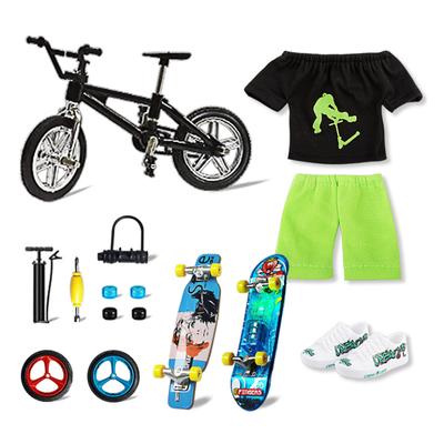 Mini Finger Scooter Fingertip Movement Novelty Toy Colorful Bike Parts Sets for Kids Christmas Birthday Creative Gifts