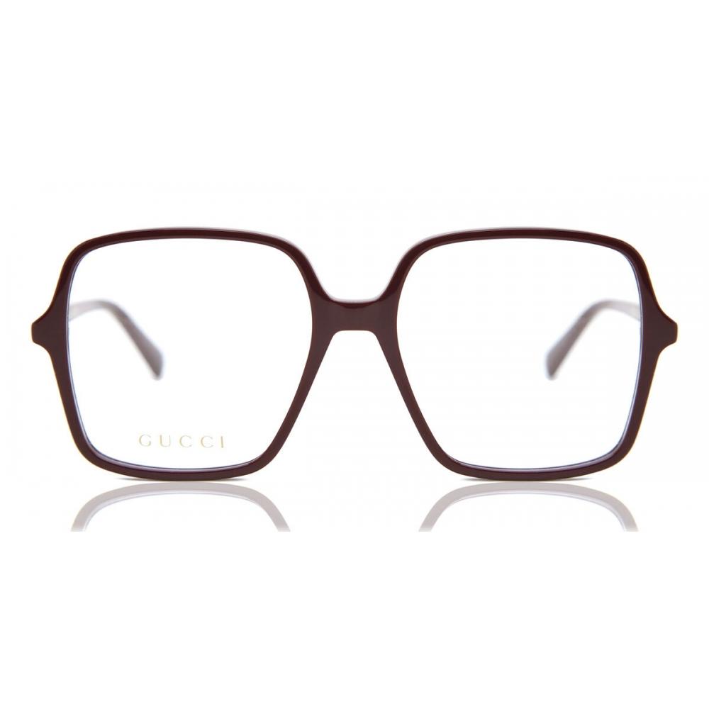 

Gucci Gg1003o 005 Women Eyeglasses Burgundy/53