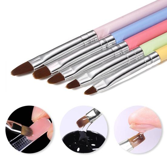 

Nail Art Brush Многоразовый Нанесите лак Удобный для захвата Хорошая живопись Рисунок Маникюр Дизайн для салона