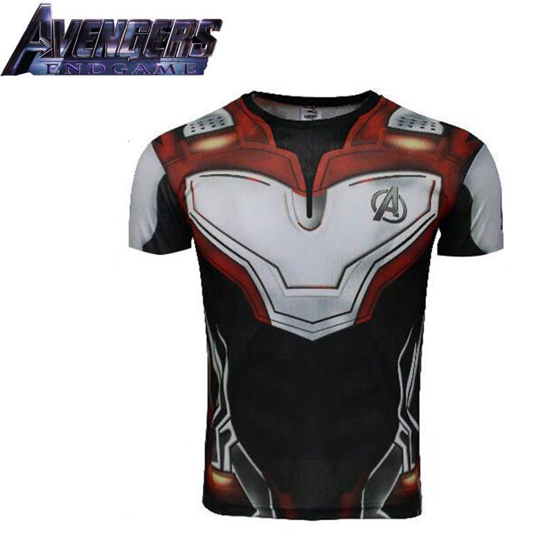 The Avengers 4 Endgame Superhero 3d Short Sleeve T-shirt With Vibrant Design