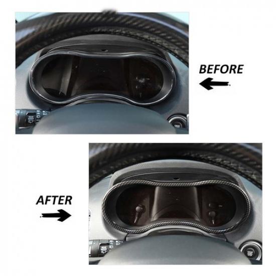 Dashboard trument Box Ring Trim Frame Cover Decor For Dodge Durango 2011+