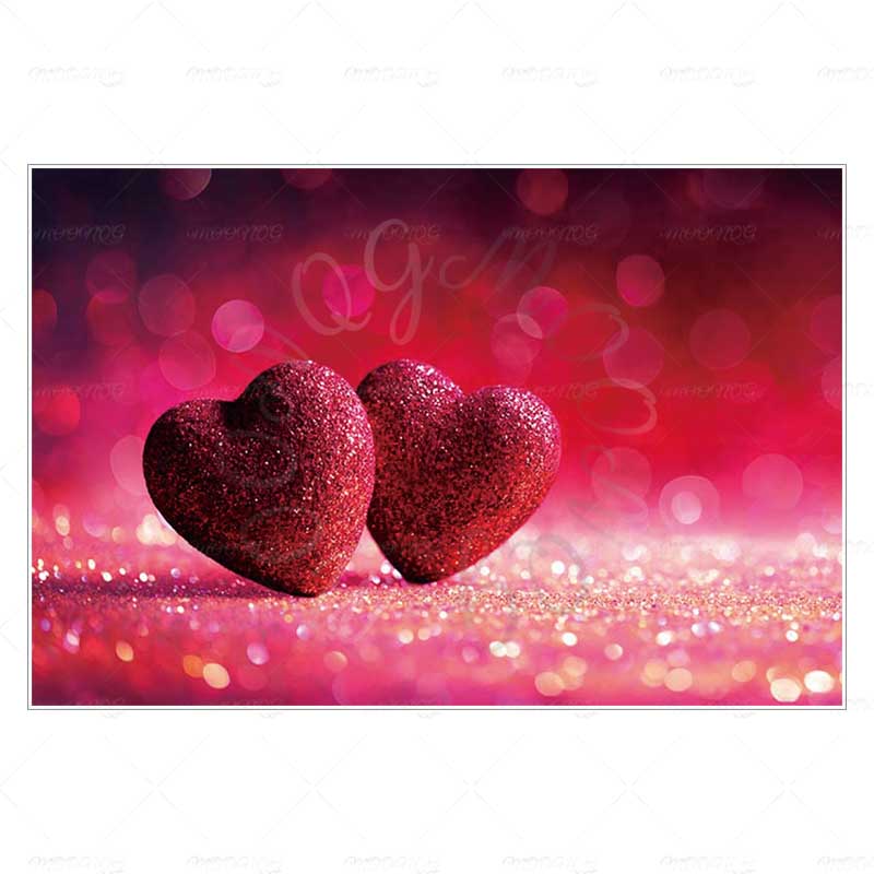 MOON.QG Valentine's Day Decoration Photo Background Candy Shop Teddy Bear Rose Soad Backdrops For Photography Studio Photozone