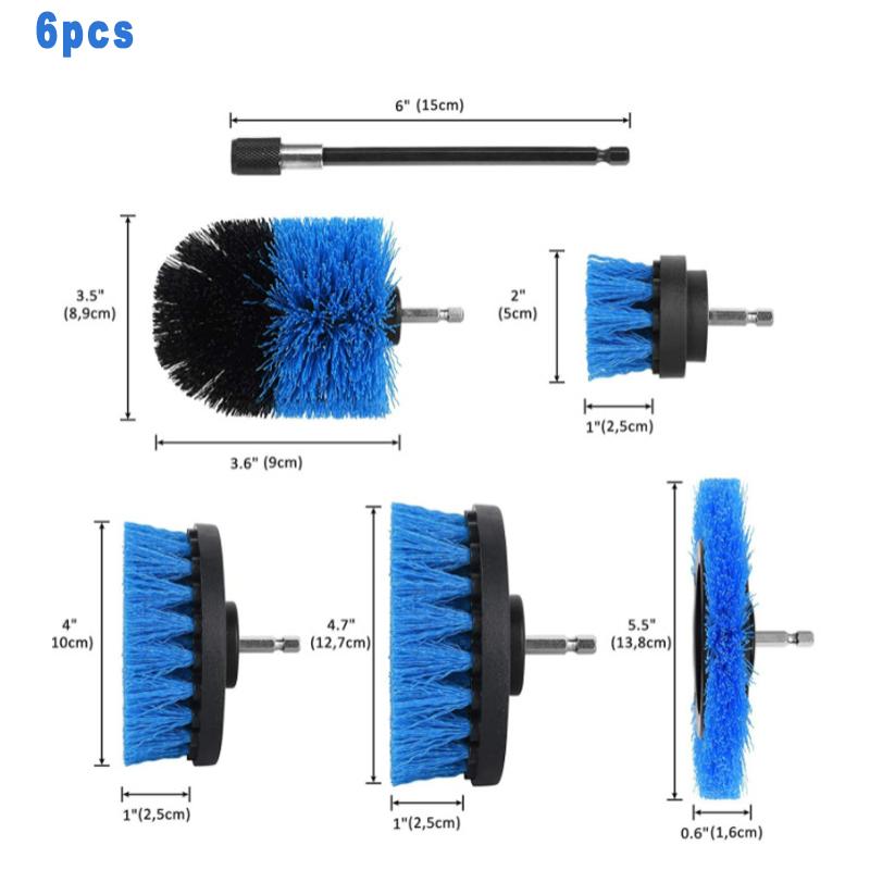 Reinigungsbürste für elektrische Bohrmaschinen, Badezimmeroberflächen, Badewanne, Dusche, Fliesen und Fugenmörtel, Allzweck-Reinigungsset für Power Scrubber