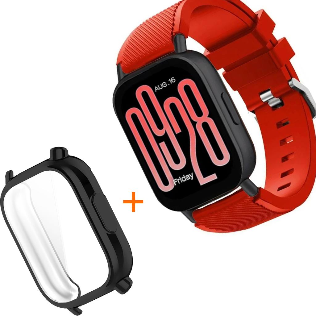 Silicone Strap With TPU Case For Xiaomi Redmi Watch 5 Active Lite Smart Watch Wrist Band And Case For Redmi Watch 5 Active Lite