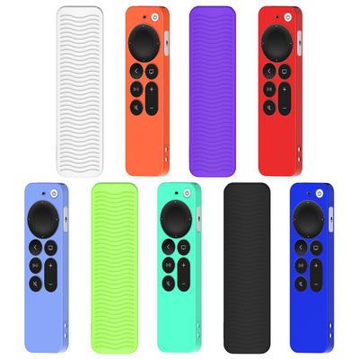 Case Portable Dustproof Soft Silicone Remote Control Cover Skin Shockproof Smart Remote Control Replacement for Apple TV 4K
