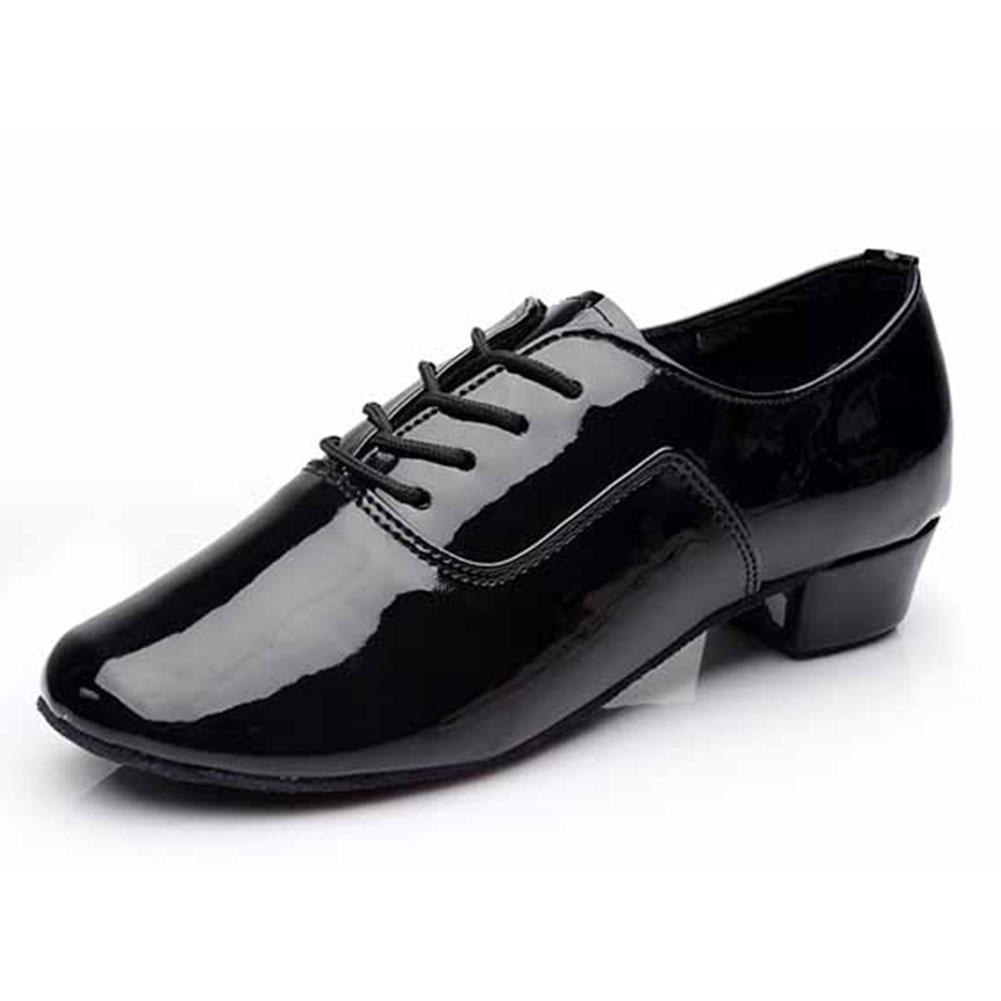 34-45 Size Boys Adult Men Latin Dance Shoes Soft Sole Ballroom Standard Dancing Shoes Heeled 3.5cm