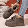 Women's Winter Short Boots • Casual Comfortable Durable • Warm Thick Sole with Lining • Fashionable Bowknot • Versatile Women Shoes