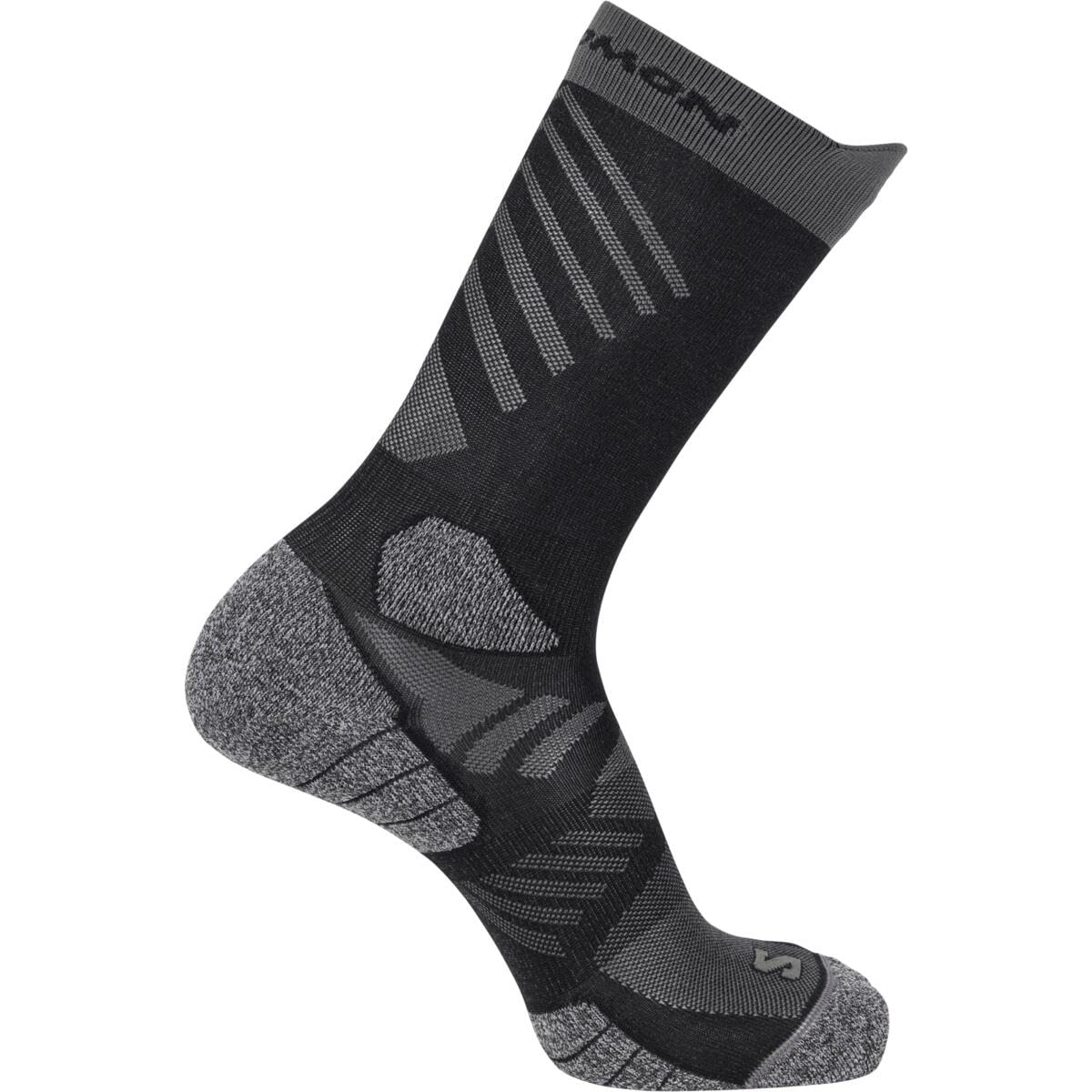 Мужские носки Salomon AERO CREW, Размер S, Черный/Castelrock, LC2626500