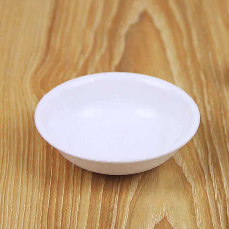 10pcs White Seasoning Sauce Dishes Butter Mustard Sushi Vinegar Soy Plastic Plate Bowl Kitchen Saucer For Restaurant Home Buffet