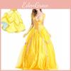 Enchanting Princess Belle Cosplay Fancy Dress For Halloween And Parties