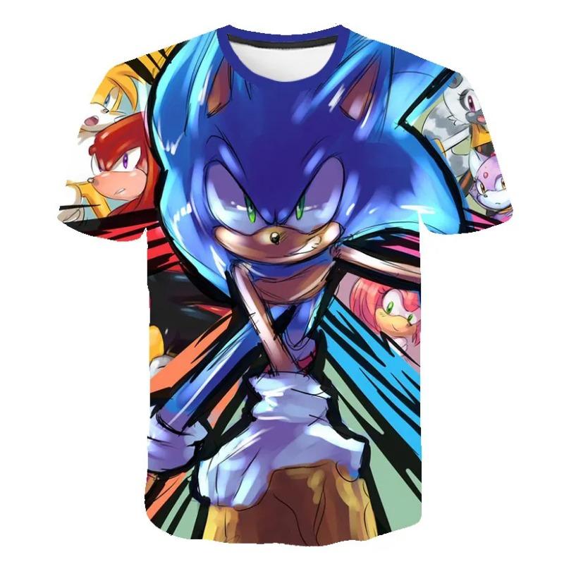 Boys 3D Printing Clothes Cartoon T shirt Kids Clothing Cartoon Game Boy Summer Children T-shirt Tops
