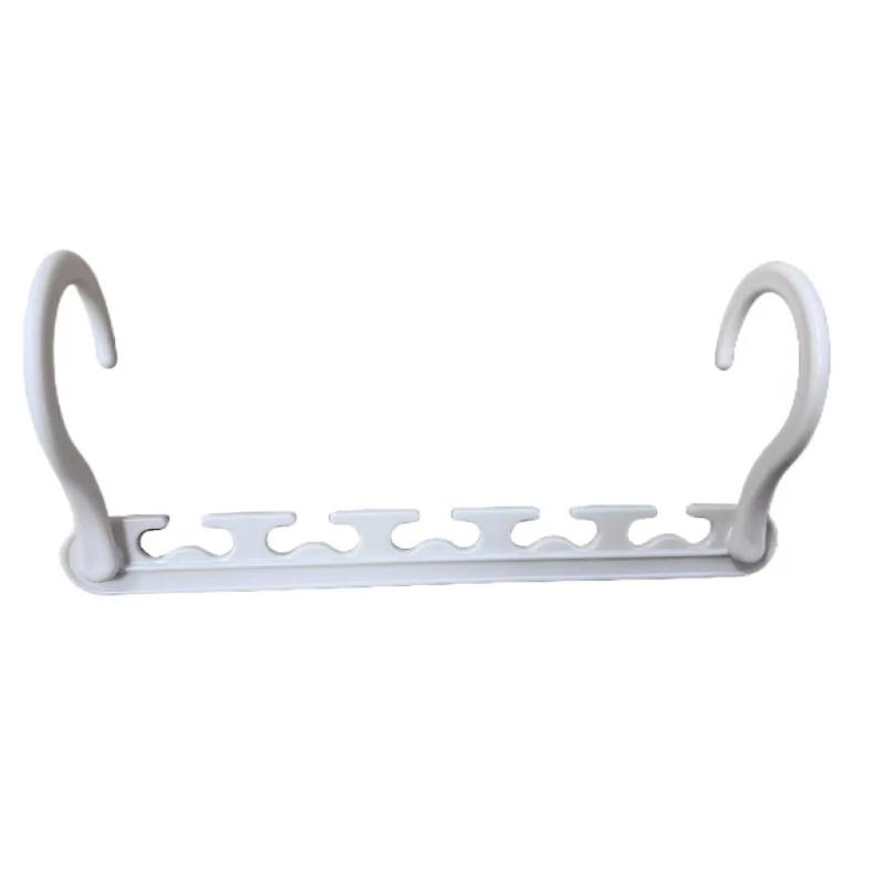 1pcs Foldable Magic Hanger Multi-function Five-hole Connection Hook ABS Plastic Rotary Storage Hanger Coat Hanger 2025 Hangers