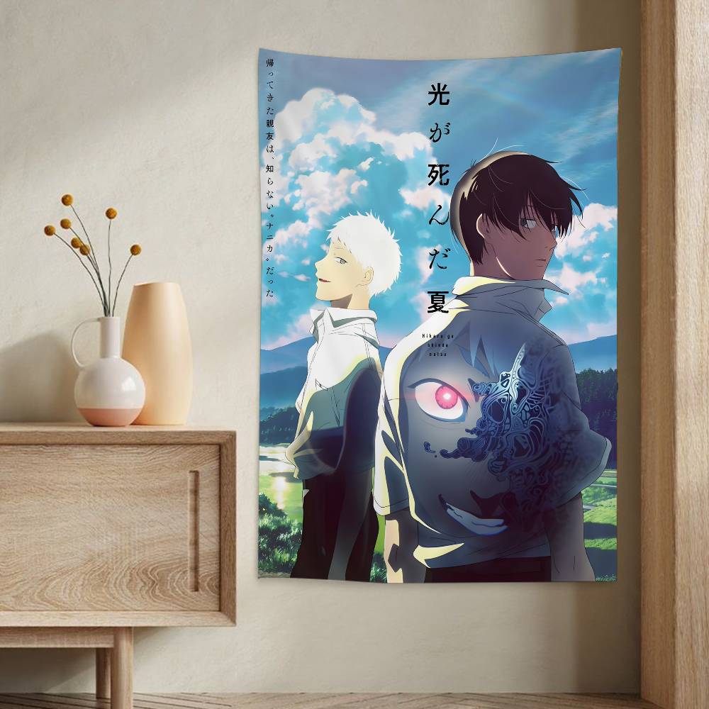 Letní Hikaru zemřel Anime Tištěná Velká Nástěnná Gobelínová Umění Sci-Fi Místnost Domácí Dekorace Dekor Deka
