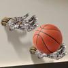 Basketball Wall Holder Hand-Shaped Soccer Storage Rack Wall Art Decor Space-Saving Mechanical Style Display Stand For Basketball
