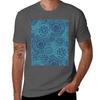 Tossed Blue Unisexdala TShirt Relaxed Fit Casual Short Sleeve Top
