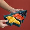 Christmas Tree Plate Snacks Fruit Plate Christmas Fruit Plate Divided Tableware Christmas Tableware Children's Anti Drop