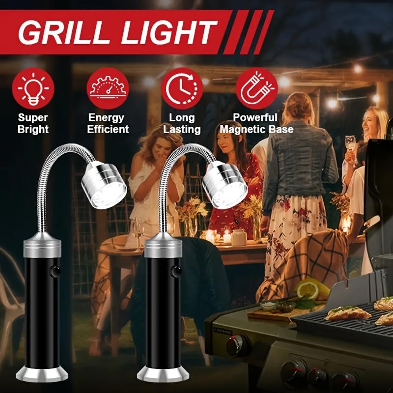 Magnetic BBQ Grill Light with 360° Flexible Gooseneck - Super Bright LED Outdoor Barbecue Flashlight, Handy Camping & Cooking Tool Gift for Men