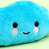 Plush Cloud Dog Toy Squeaky Cute Cloud Dog Chew Toy Soft Puppy Teething Toy for Dogs Solo Entertainment Interactive Play