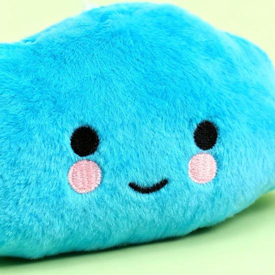 Plush Cloud Dog Toy Squeaky Cute Cloud Dog Chew Toy Soft Puppy Teething Toy for Dogs Solo Entertainment Interactive Play