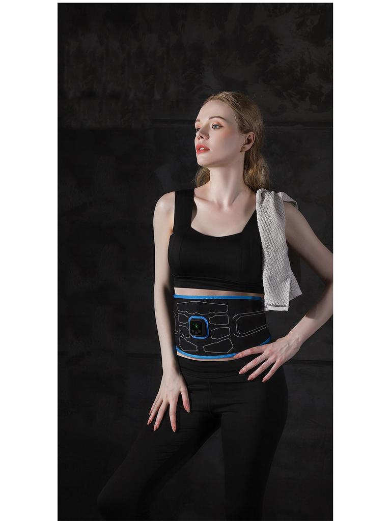 Smart EMS Abdominal Trainer: Electric Muscle Stimulator & Toning Waist Belt for Fitness and Massage