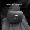 CSION1 Tesla Model 3 Model Y Model S Model X Suede Car Headrest Neck Support Seat Waist pad Lumbar cushion Soft Neck Pillow Accessories