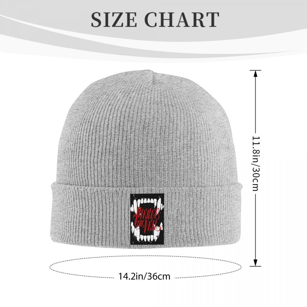 Pierce The Veil Warm Knitted Cap Fashion Bonnet Hat Autumn Winter Outdoor Beanies Hats for Men Women Adult