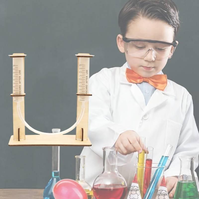 Educational Stem Diy Wooden Pipe Level Indicator Kit For Elementary Students Handmade Material Pack