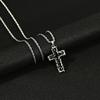 Personality Punk Multiple Crosses Pendant Necklace for Men Women Stainless Steel Fashion Hip-hop Street Party Daily Wear Jewelry