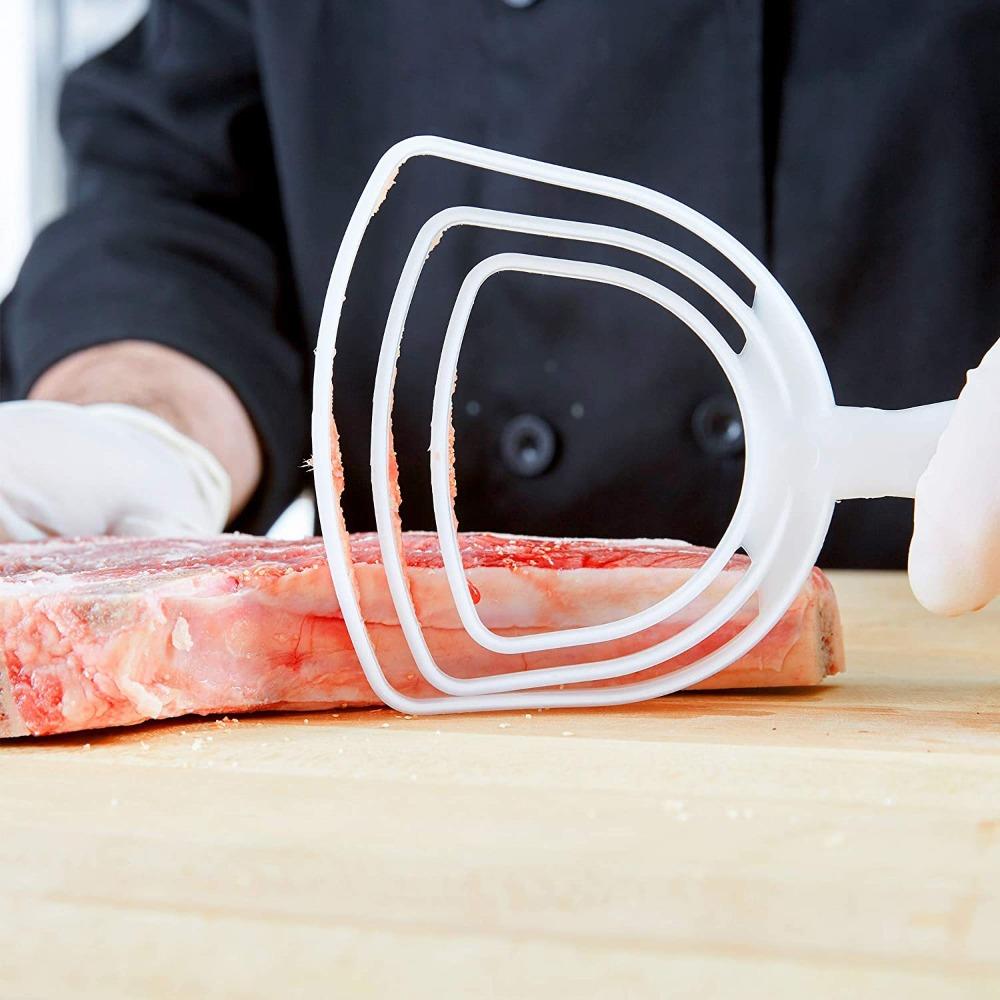 4pcs Plastic Fish Scales Handhold Bone Scraper Meat Tool Meat Scraper Home Use