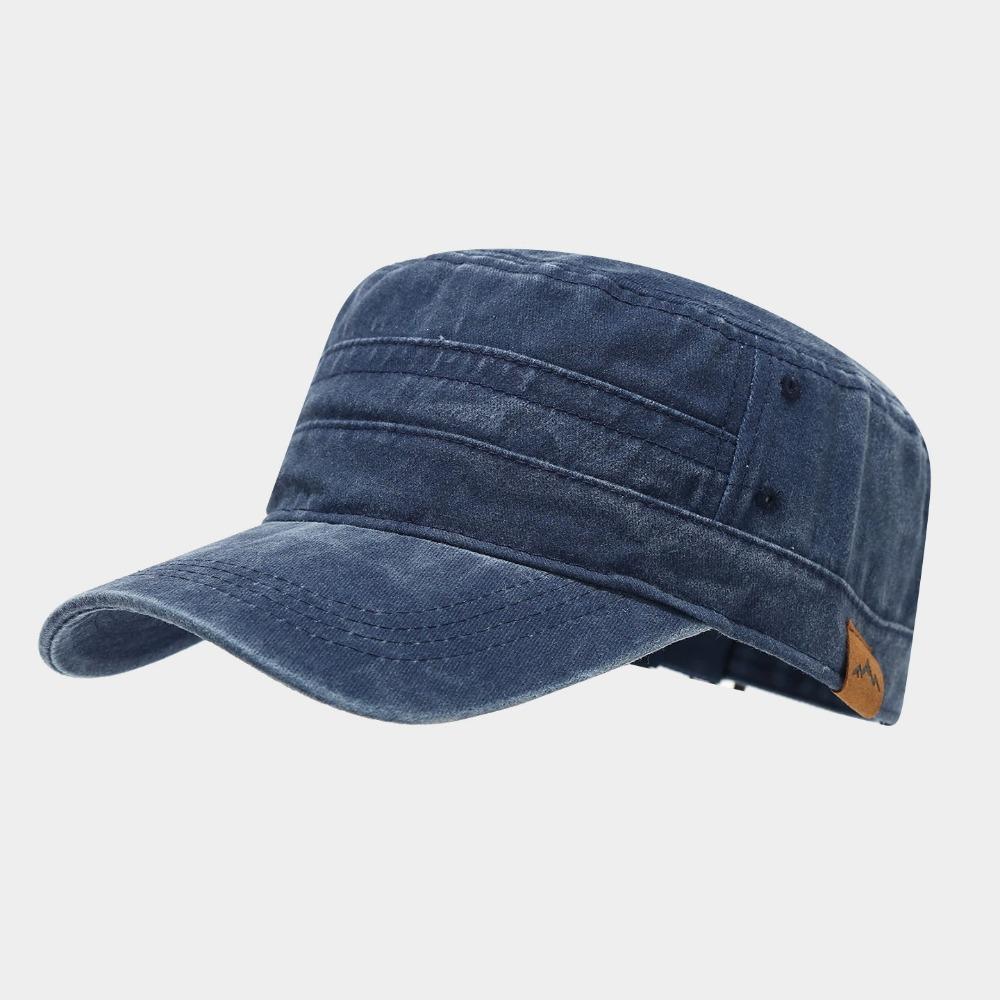 

Casual Distressed Style Baseball Cap Adjustable Lightweight Sun Hat Hiking Caps Men темно-синього кольору