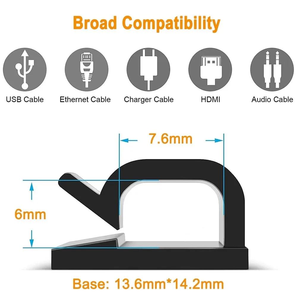 Car Cable Clamp Accessories Guiding Line Self-Adhesive Line Management Clips Wiring Wire Arrangement Electrical Equipment Winder