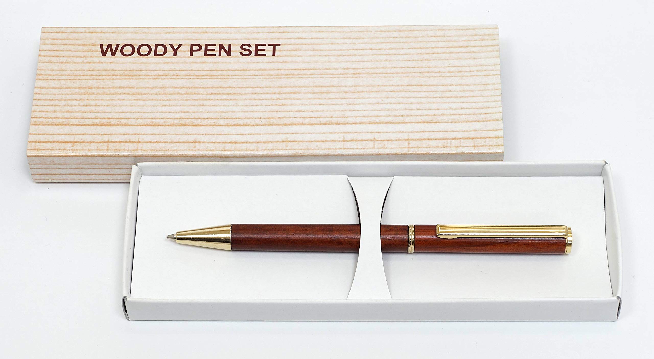 

Takizawa Precious Wood Shaft Rosewood Straight Stepless Adjustable Rotating Exposure Type Super Rare Mechanical Pencil 1 Pack K4-PW403S-1