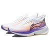 Li Ning Feidian Discovery Dopamine Dressing Low Top Running Shoes Women's White Purple ARMR006-3