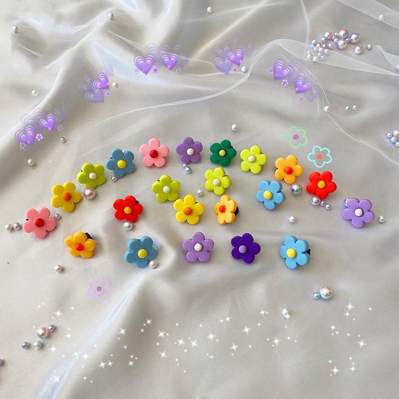 1 Pair/2pc Shoelaces Decoration Flower Clip Shoe Buckle Cute Sneaker Canvas Cartoon Shoe Charm Trend Color Shoe Laces Accesories