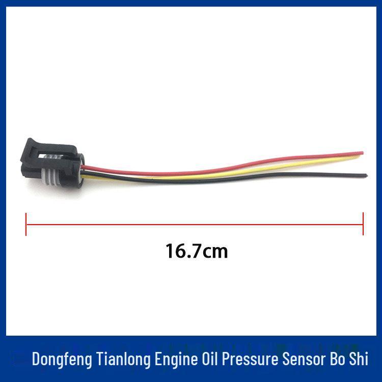 Compatible Air and Engine Oil Pressure Sensor Plug for Heavy Trucks (Howo Jiefang J6, Tianlong, Ouman)