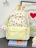 Schoolbag high value fashion color matching backpack women commuter leisure large capacity schoolbag light childlike cartoon versatile backpack