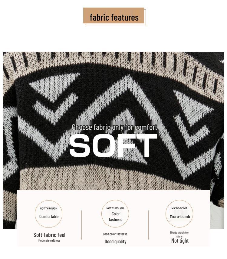 2023 Autumn/Winter Women's Diamond Knit Cardigan and Sweater