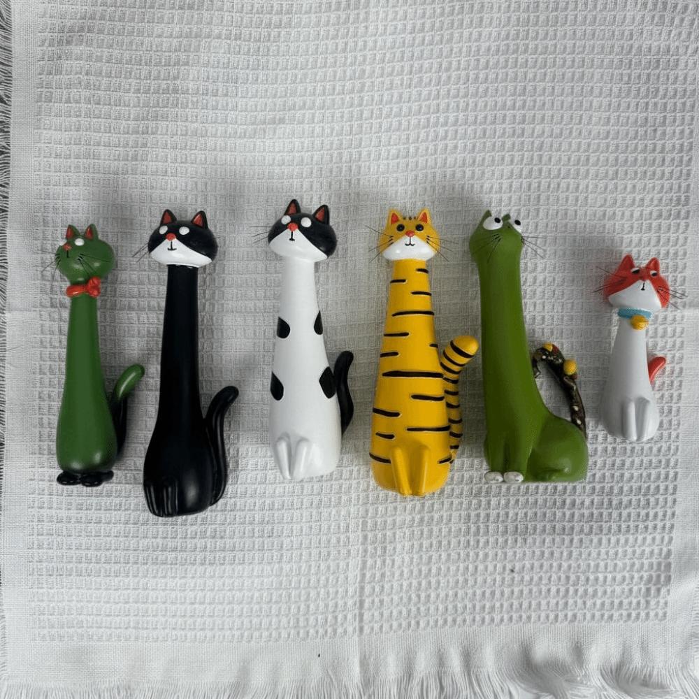 Long-Necked Cat Flower Vase Cute Handmade Vase Ornaments Gift Cat-Shaped Vase  Office