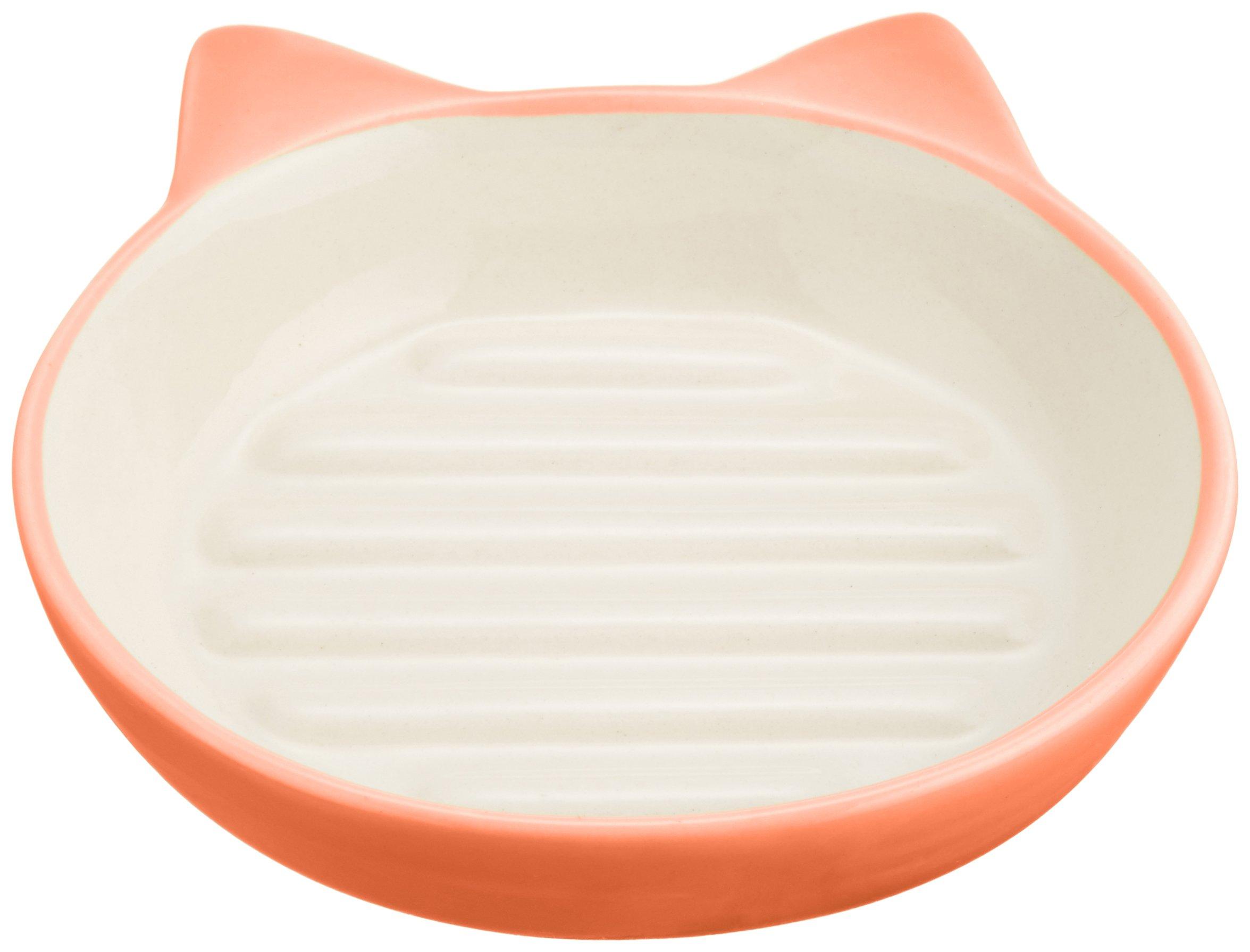 

Pet rageous designs cat tableware easy diner cat dish orange оранжевый
