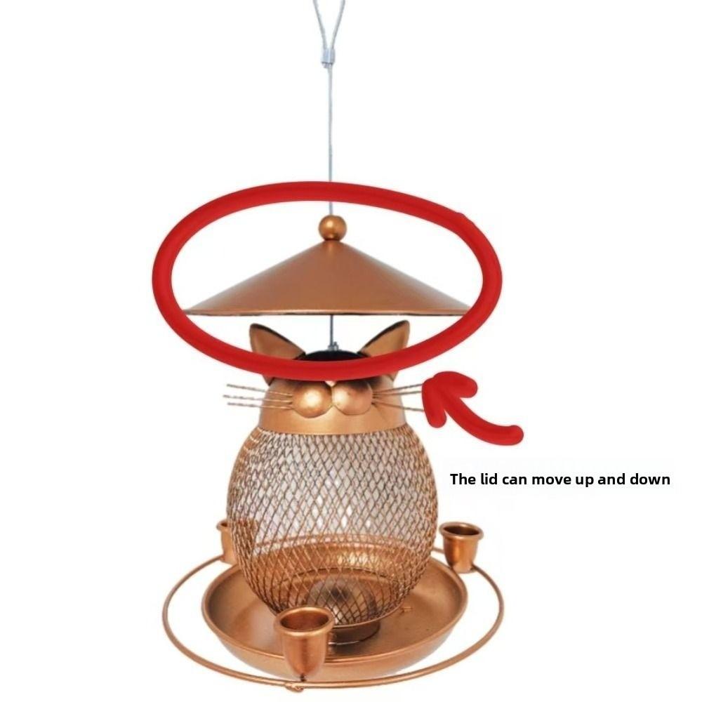 Squirrel-proof Bird Feeder Cute Bird Water Bowl Pet Supplies Parrot Feeding Station  Garden