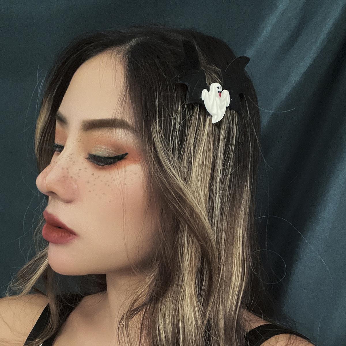 Accessories, Dark Goth Skull Pumpkin Hairpins, Sweet Cool Halloween Ghost Moon Hair Accessories Girl