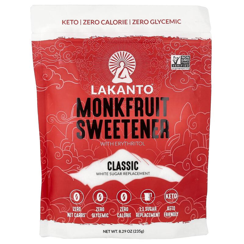 Rworld Wellness White Monkfruit Sweetener With Erythritol, Classic, 8.29 Oz (235G)