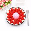 10Pc Simulation Fruit Block PVC Fake Strawberry Hami Melon Granules Artificial Food Model Crafts Photo Props DIY Cake Decoration