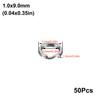 50Pcs Stainlesss Steel Split Rings Assorted Fishing Tackle Fishing Rings for Blank Lures Crankbait Hard Bait Fishing Accessoies
