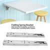 2pcs 8 Inch Folding Shelf Bracket Easy Install Folding Table Hinge Wall Shelf Support  Wall Mount