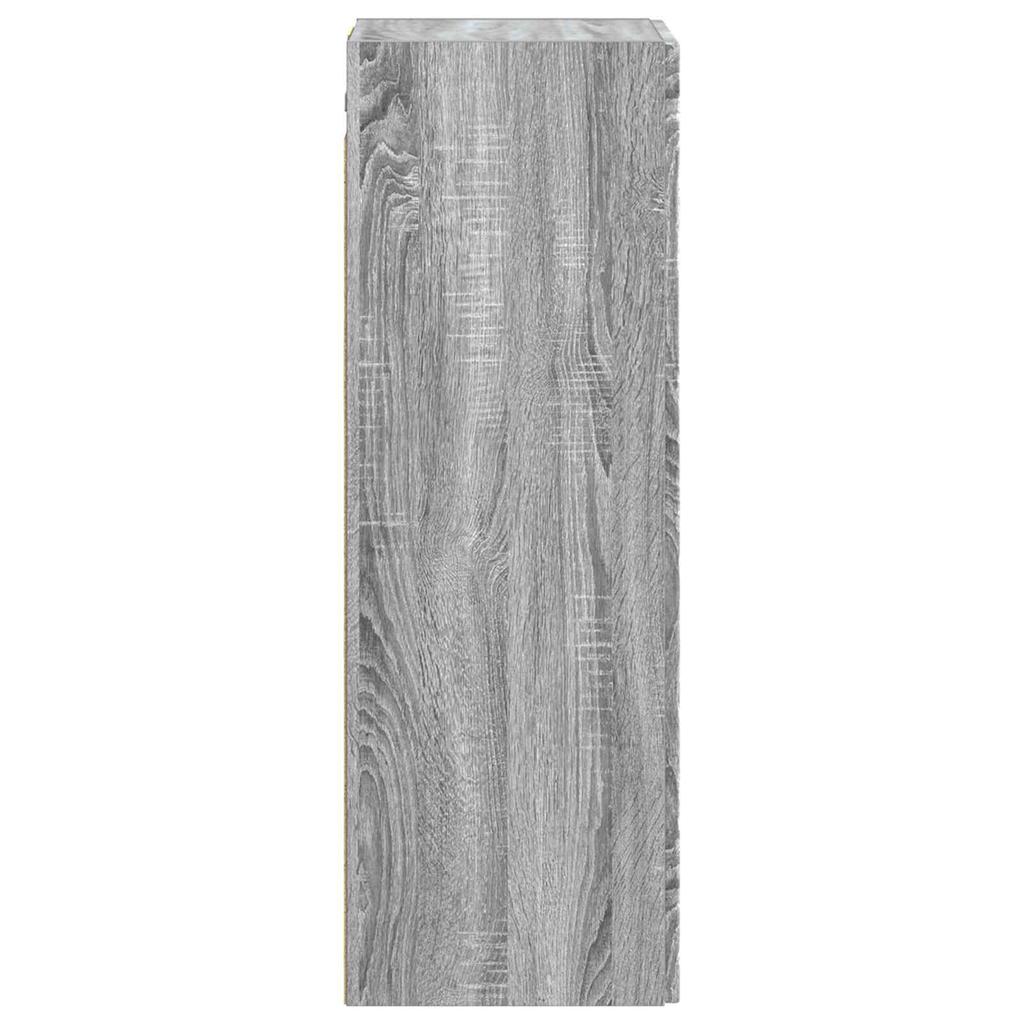 Wall Mounted Bathroom Cabinet Grey Sonoma 33 X 34.5 X 60 Cm
