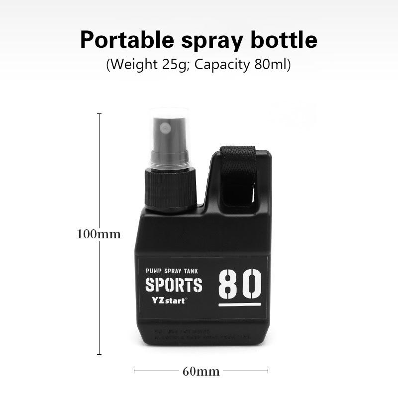 

80 мл бутылка-спрей с помпой, портативные пустые косметические контейнеры с защелкой, многоразовые для спирта, парфюмерии, для кемпинга на открытом воздухе, пеших прогулок 100MM чёрный